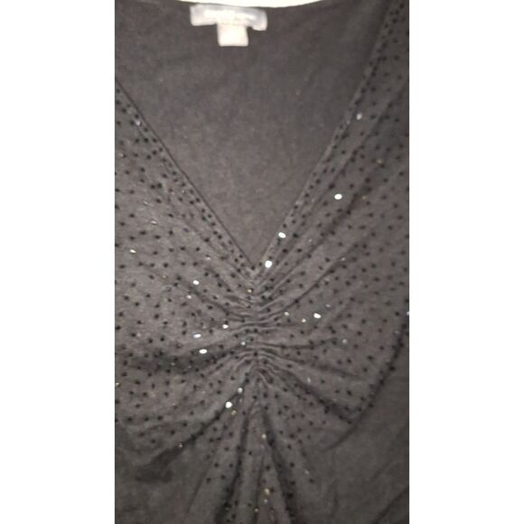 Apt 9 Woman Plus Sized Beaded Knit Baby Doll Style Going Out Top Sparkly Y2K 3X - Picture 7 of 9